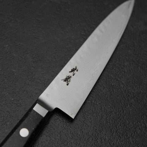 Petty VG-5 Tsuchime Black Marble Handle 120mm (4.7”)-[Musashi]-[Japanese-Kitchen-Knives]