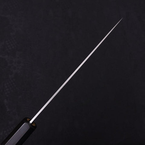 Petty White Steel #1 Polished Buffalo Magnolia Handle 135mm (5.3”)-[Musashi]-[Japanese-Kitchen-Knives]