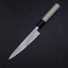 Petty White Steel #1 Polished Buffalo Magnolia Handle 150mm (5.9”)-[Musashi]-[Japanese-Kitchen-Knives]