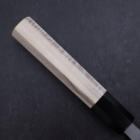 Petty White Steel #1 Polished Buffalo Magnolia Handle 150mm (5.9”)-[Musashi]-[Japanese-Kitchen-Knives]