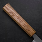 Petty White Steel #1 Polished Oak Handle 150mm (5.9”)-[Musashi]-[Japanese-Kitchen-Knives]