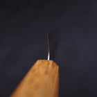 Petty White Steel #1 Polished Yaki Urushi Handle 135mm (5.3”)-[Musashi]-[Japanese-Kitchen-Knives]