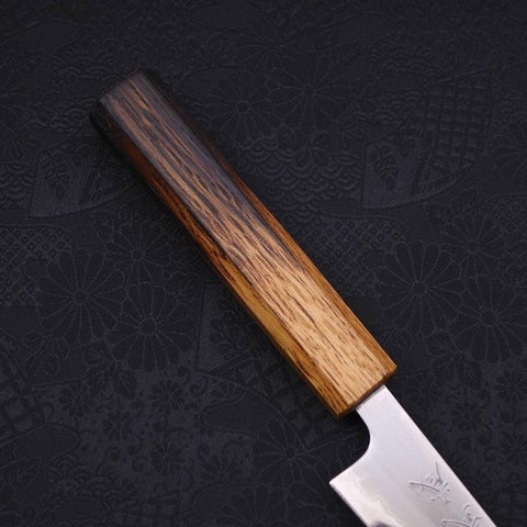 Petty White Steel #1 Polished Yaki Urushi Handle 135mm (5.3”)-[Musashi]-[Japanese-Kitchen-Knives]