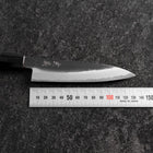 Petty White Steel #2 Kurouchi Buffalo Ebony Handle 130mm (5.1”)-[Musashi]-[Japanese-Kitchen-Knives]
