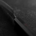 Petty White Steel #2 Stainless Clad Kasumi Buffalo Ebony Handle 110mm (4.3”)-[Musashi]-[Japanese-Kitchen-Knives]