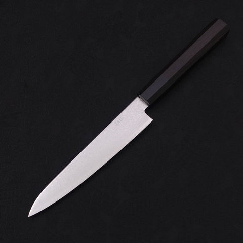 Petty ZA-18 Damascus Buffalo Ebony Handle 150mm (5.9”)-[Musashi]-[Japanese-Kitchen-Knives]