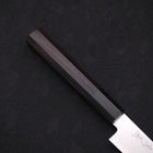 Petty ZA-18 Damascus Buffalo Ebony Handle 150mm (5.9”)-[Musashi]-[Japanese-Kitchen-Knives]