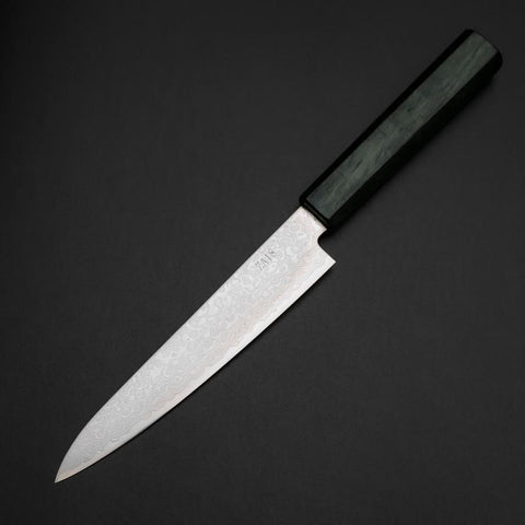 Petty ZA-18 Damascus Green Urushi Handle 150mm (5.9”)-[Musashi]-[Japanese-Kitchen-Knives]