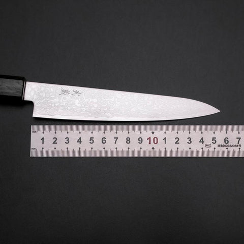 Petty ZA-18 Damascus Green Urushi Handle 150mm (5.9”)-[Musashi]-[Japanese-Kitchen-Knives]