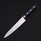 Petty knife AUS-8 Polished Western Blue Handle 150mm (5.9”)-[Musashi]-[Japanese-Kitchen-Knives]