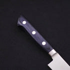 Petty knife AUS-8 Polished Western Blue Handle 150mm (5.9”)-[Musashi]-[Japanese-Kitchen-Knives]