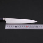 Petty knife AUS-8 Polished Western Blue Handle 150mm (5.9”)-[Musashi]-[Japanese-Kitchen-Knives]