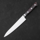 Petty knife AUS-8 Polished Western Mahogany Handle 150mm (5.9”)-[Musashi]-[Japanese-Kitchen-Knives]