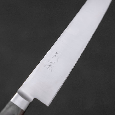 Petty knife AUS-8 Polished Western Mahogany Handle 150mm (5.9”)-[Musashi]-[Japanese-Kitchen-Knives]