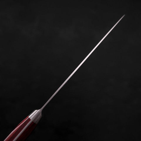Petty knife AUS-8 Polished Western Red Handle 130mm (5.1”)-[Musashi]-[Japanese-Kitchen-Knives]