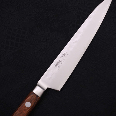 Petty knife VG-5 Tsuchime Western Handle 150mm (5.9”)-[Musashi]-[Japanese-Kitchen-Knives]