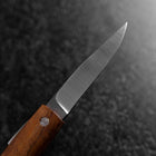 Pocket Knife AUS-8 Hawaiian Koa Outdoor Knife 55mm with Leather Sheath (2.2”)-[Musashi]-[Japanese-Kitchen-Knives]