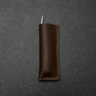 Pocket Knife VG-10 Hawaiian Koa Outdoor Knife 55mm with Leather Sheath (2.2”)-[Musashi]-[Japanese-Kitchen-Knives]