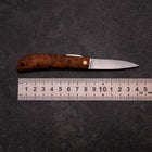Pocket Knife VG-10 Karin 60mm with Leather Sheath (2.4”)-[Musashi]-[Japanese-Kitchen-Knives]