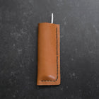 Pocket Knife VG-10 Karin Outdoor Knives 60mm with Leather Sheath (2.4”)-[Musashi]-[Japanese-Kitchen-Knives]