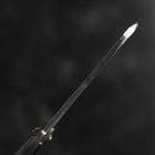 Pocket Knife White Steel #2 90mm Carbon Tsuchime Knifegata Black with Paulownia Wooden Box (3.5”)-[Musashi]-[Japanese-Kitchen-Knives]