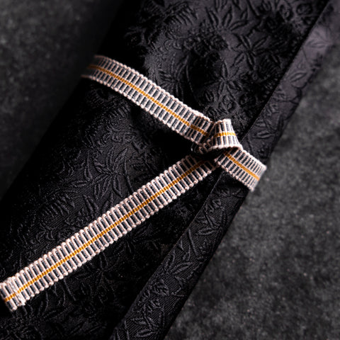 Musashi Japanese Style Kitchen Knife Roll Phoenix Black 2 Pockets Handmade