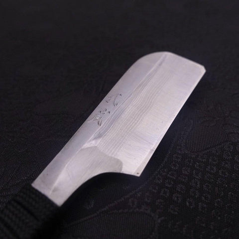 Razor/Kamisori Blue Steel #2 Suminagashi Cord Handle 50mm (2”)-[Musashi]-[Japanese-Kitchen-Knives]