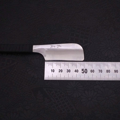 Razor/Kamisori Blue Steel #2 Suminagashi Cord Handle 50mm (2”)-[Musashi]-[Japanese-Kitchen-Knives]