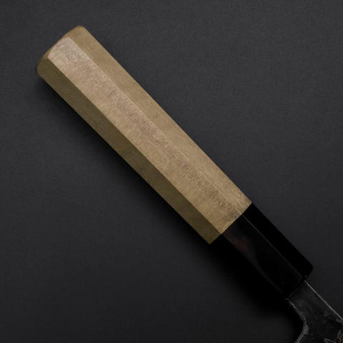 Sabaki Blue Steel #1 Kurouchi Buffalo Magnolia Handle 150mm (5.9”)-[Musashi]-[Japanese-Kitchen-Knives]