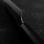 Sabaki White Steel #2 Kurouchi Buffalo Ebony Handle 140mm (5.5”)-[Musashi]-[Japanese-Kitchen-Knives]
