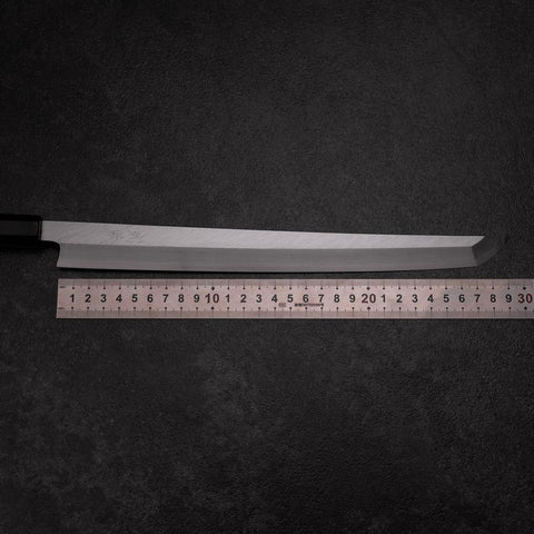 Sakimaru Takohiki Blue Steel #2 Kasumi Buffalo Ebony Handle 300mm (11.8”)-[Musashi]-[Japanese-Kitchen-Knives]