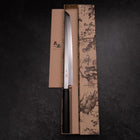 Sakimaru Takohiki Blue Steel #2 Kasumi Buffalo Ebony Handle 300mm (11.8”)-[Musashi]-[Japanese-Kitchen-Knives]