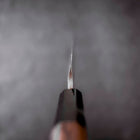 Sakimaru Takohiki Blue Steel #2 Kurouchi Buffalo Wenge Handle 270mm (10.6”)-[Musashi]-[Japanese-Kitchen-Knives]