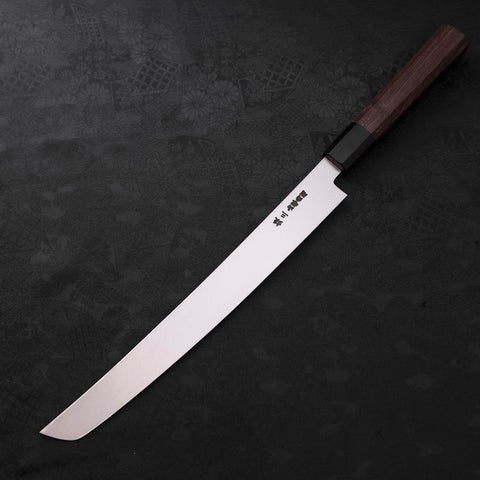 Sakimaru Takohiki Silver Steel #3 Damascus Buffalo Wenge Handle 270mm (10.6”)-[Musashi]-[Japanese-Kitchen-Knives]