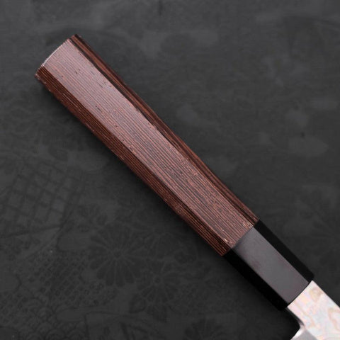 Sakimaru Takohiki Silver Steel #3 Damascus Buffalo Wenge Handle 270mm (10.6”)-[Musashi]-[Japanese-Kitchen-Knives]