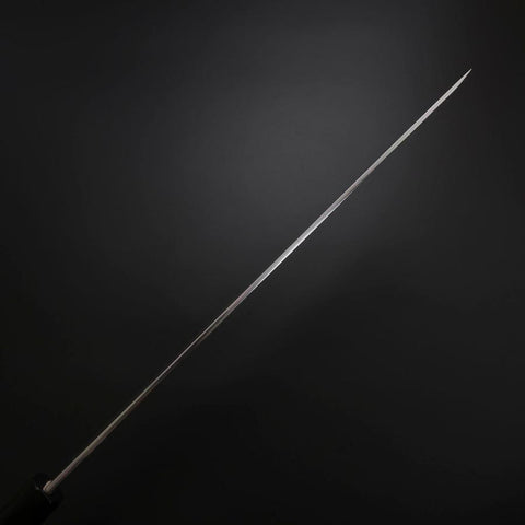 Sakimaru Takohiki Silver Steel #3 Kasumi Buffalo Ebony Handle 300mm (11.8”)-[Musashi]-[Japanese-Kitchen-Knives]