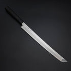 Sakimaru Takohiki Silver Steel #3 Kasumi Buffalo Ebony Handle 300mm (11.8”)-[Musashi]-[Japanese-Kitchen-Knives]