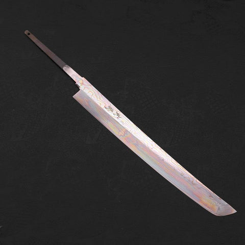 Sakimaru Takohiki Silver Steel #3 Nickel Damascus 270mm (10.6”)-[Musashi]-[Japanese-Kitchen-Knives]