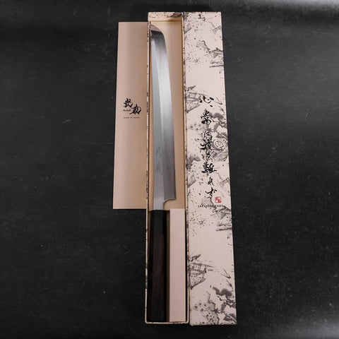 Sakimaru Takohiki VG-10 Mirror Buffalo Ebony Handle 300mm (11.8”)-[Musashi]-[Japanese-Kitchen-Knives]