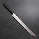 Sakimaru Takohiki White Steel #2 Honyaki Buffalo Ebony Handle 300mm (11.8”)-[Musashi]-[Japanese-Kitchen-Knives]