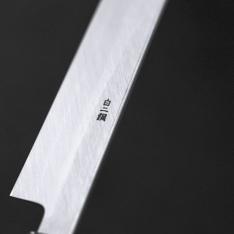 Sakimaru Takohiki White Steel #2 Kasumi Buffalo Magnolia Handle 270mm (10.6”)-[Musashi]-[Japanese-Kitchen-Knives]