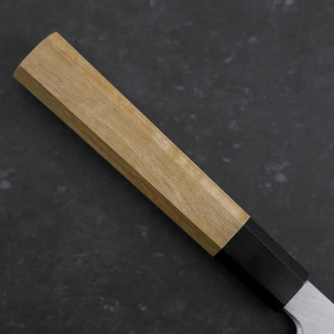 Sakimaru Takohiki White Steel #2 Kasumi Buffalo Teak Handle 270mm (10.6”)-[Musashi]-[Japanese-Kitchen-Knives]