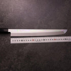 Sakimaru Takohiki White Steel #2 Moon-Fuji Water Honyaki Buffalo Ebony Handle 270mm with Magnolia Sheath (10.6”)-[Musashi]-[Japanese-Kitchen-Knives]