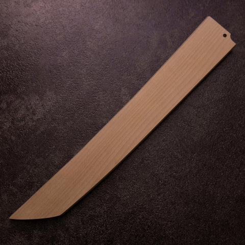 Sakimaru Takohiki White Steel #2 Moon-Fuji Water Honyaki Buffalo Ebony Handle 270mm with Magnolia Sheath (10.6”)-[Musashi]-[Japanese-Kitchen-Knives]