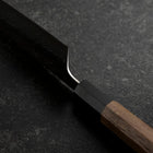Santoku 440C Nashiji Damascus Buffalo Walnut Handle 165mm (6.5”)-[Musashi]-[Japanese-Kitchen-Knives]