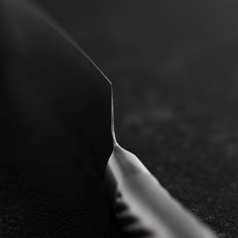 Santoku AUS-10 Polished All-Stainless Handle 165mm (6.5”)-[Musashi]-[Japanese-Kitchen-Knives]