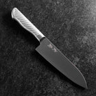 Santoku AUS-10 Polished All-Stainless Handle 165mm (6.5”)-[Musashi]-[Japanese-Kitchen-Knives]