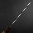 Santoku AUS-10 Tsuchime Damascus Shitan Walnut Handle 180mm (7”)-[Musashi]-[Japanese-Kitchen-Knives]