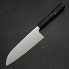 Santoku AUS-8 Polished Ocean Black Handle 165mm (6.5”)-[Musashi]-[Japanese-Kitchen-Knives]