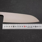 Santoku AUS-8 Polished Ocean White Handle 165mm (6.5”)-[Musashi]-[Japanese-Kitchen-Knives]